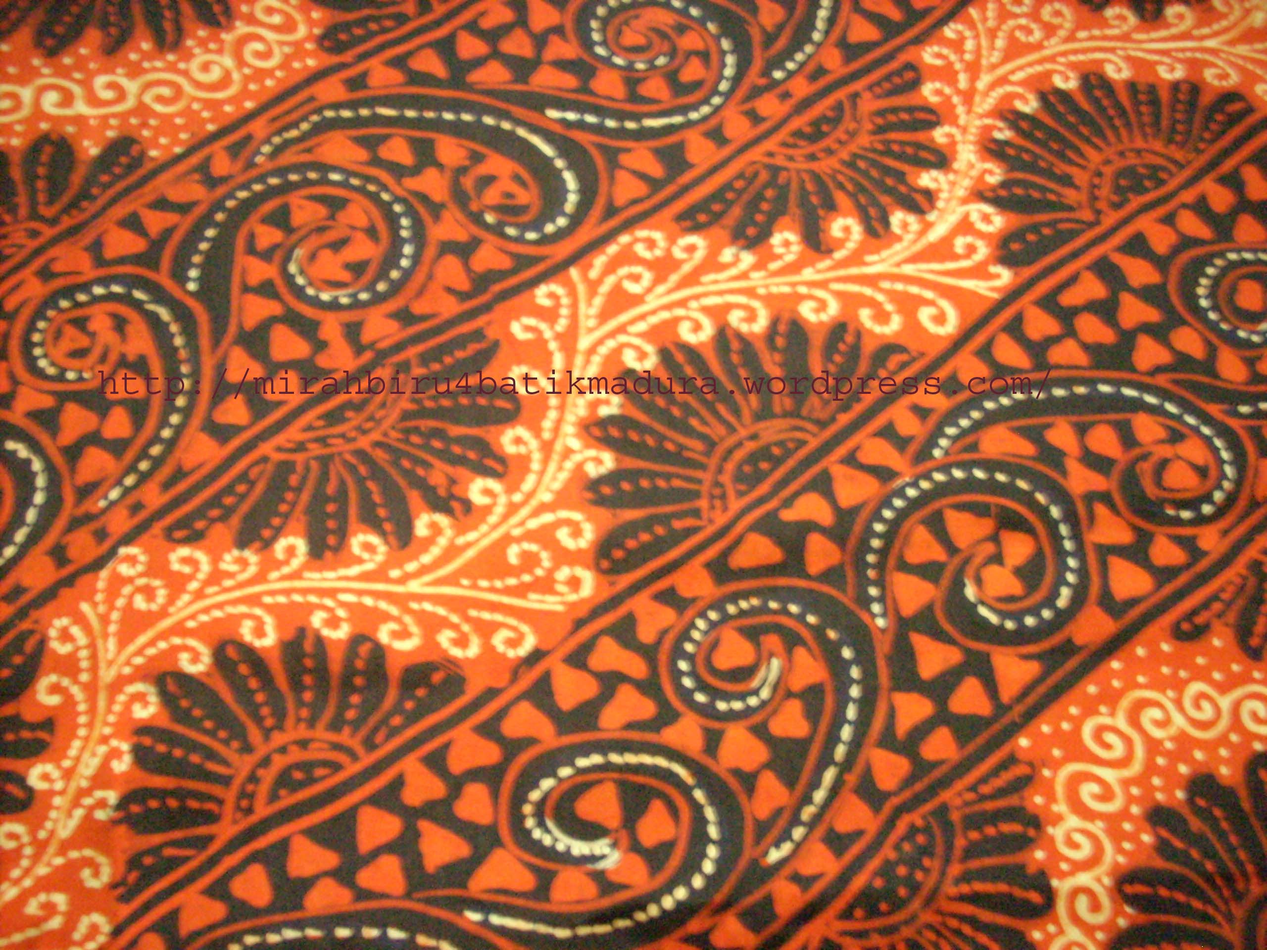 Batik Madura motif bunga  Batik Madura Pamekasan